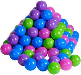 Kolorowe piłki kulki do basenu piłeczki 100szt 6cm
